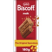Een afbeelding van Lotus Biscoff Speculoos melkchocolade stukjes