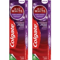 Een afbeelding van Colgate Max White Purple Reveal 2-pack