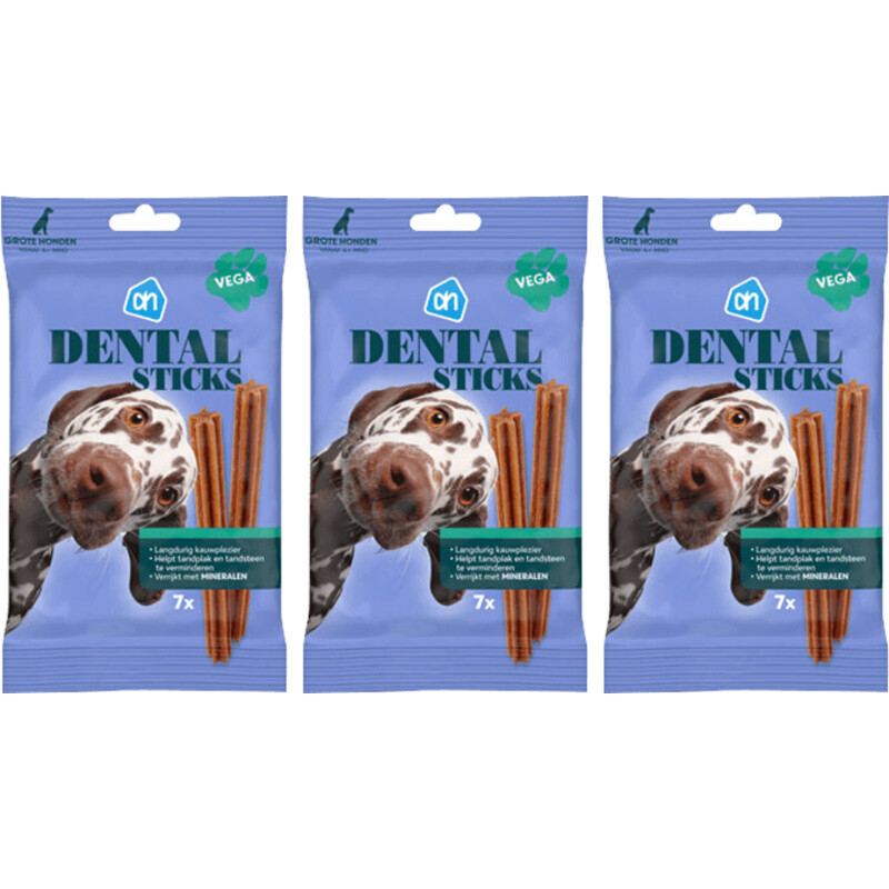 Een afbeelding van AH Dental sticks grote hond 3-pack