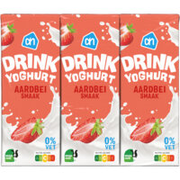 Een afbeelding van AH Drinkyoghurt aardbeismaak 6-pack