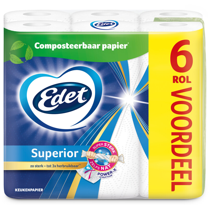 Een afbeelding van Edet Superior keukenpapier voordeelpak