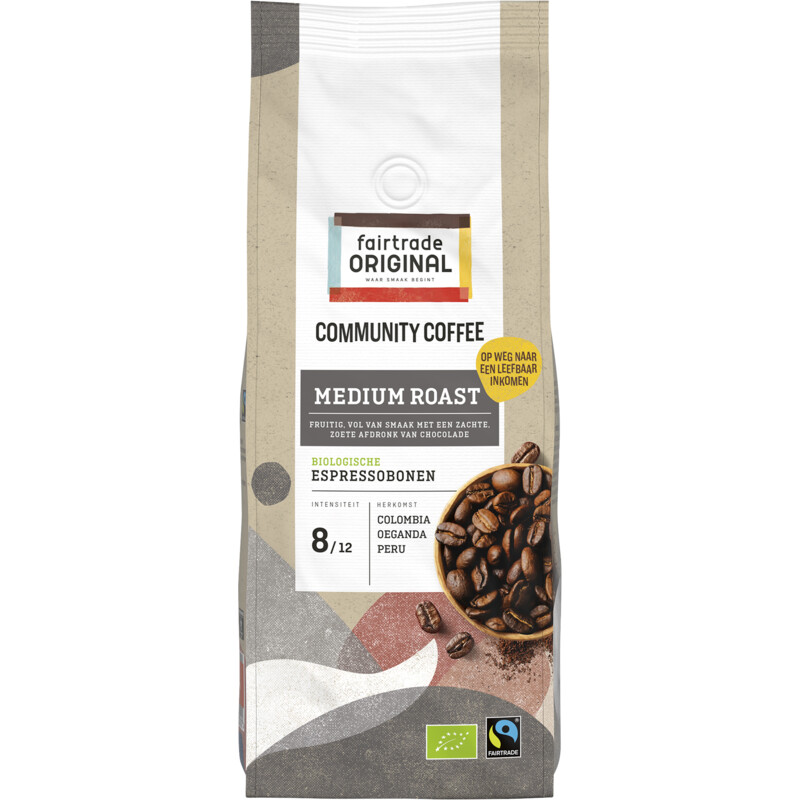 Een afbeelding van Fairtrade Original Community coffee medium roast bonen