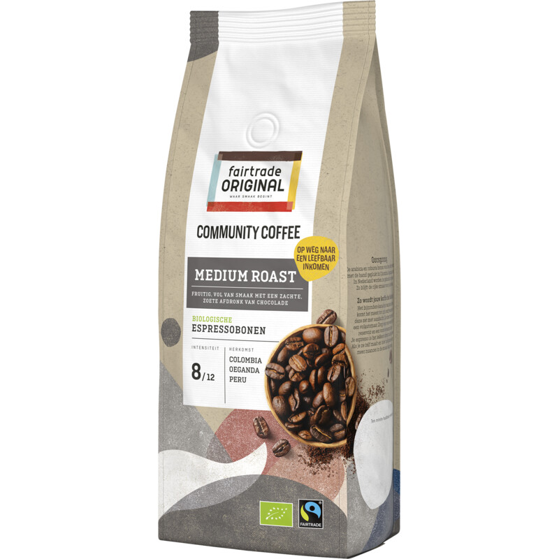 Een afbeelding van Fairtrade Original Community coffee medium roast bonen