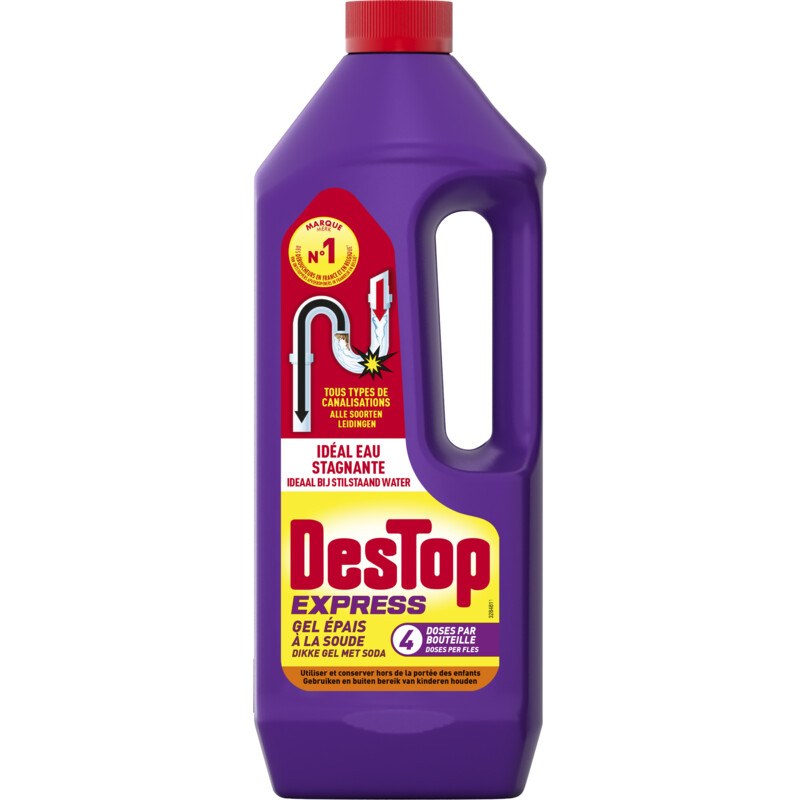 Een afbeelding van Destop Gel express ontstopper met soda