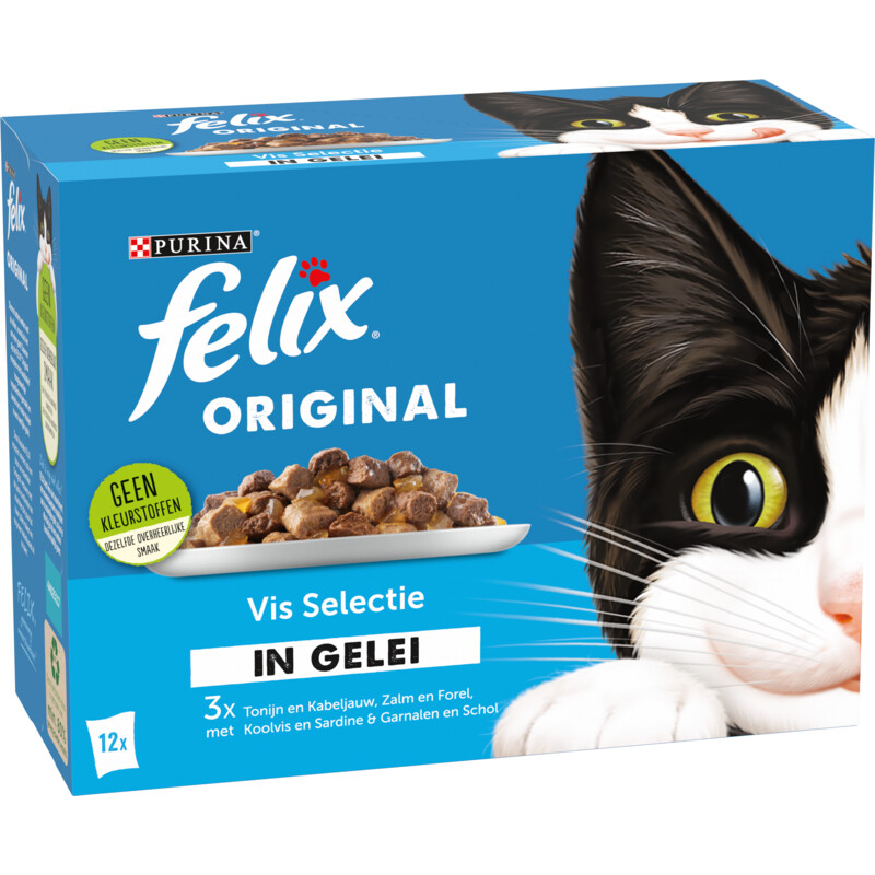 Een afbeelding van Felix Original vis selectie in gelei