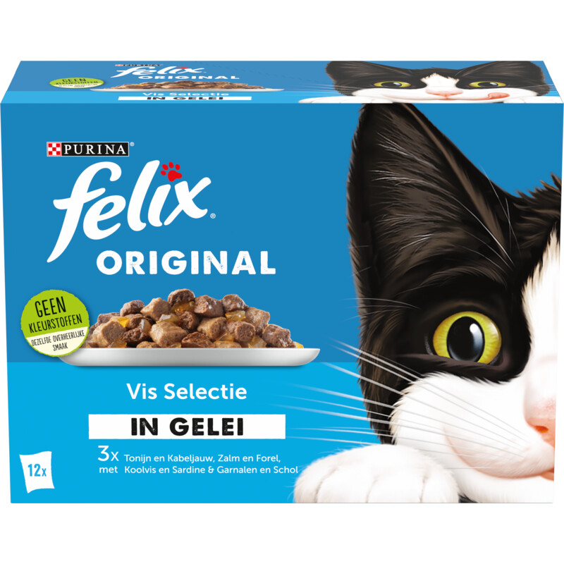 Een afbeelding van Felix Original vis selectie in gelei
