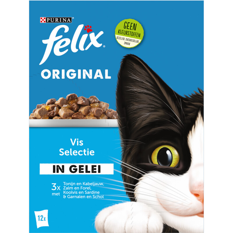 Een afbeelding van Felix Original vis selectie in gelei