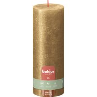 Afbeelding van Bolsius Rustieke kaars shimmer goud 19cm