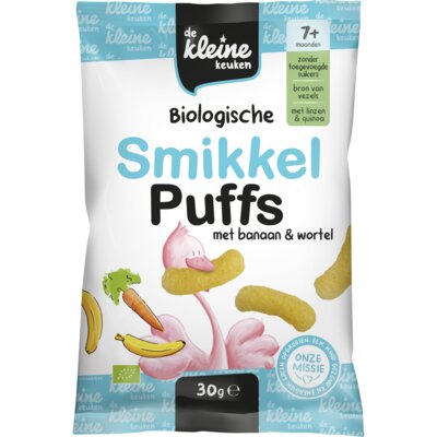pdp-image-De Kleine Keuken Smikkel puffs met banaan & wortel 7m+