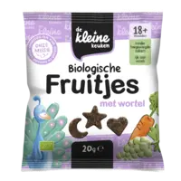 De Kleine Keuken Biologische fruitjes met wortel 18m+