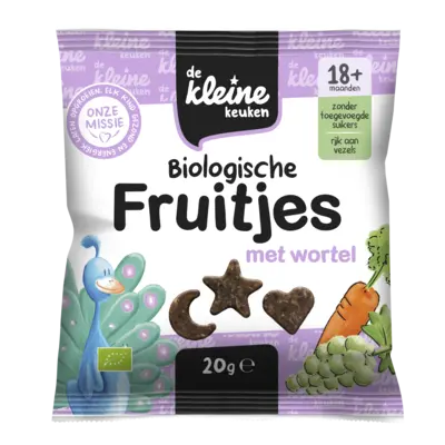 pdp-image-De Kleine Keuken Biologische fruitjes met wortel 18m+