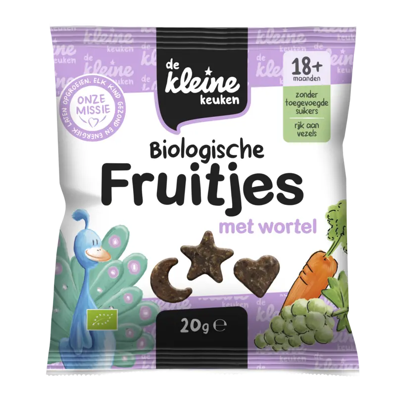 Biologische Fruitjes met Wortel 18+ Maanden