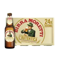Birra Moretti L'autentica bier krat