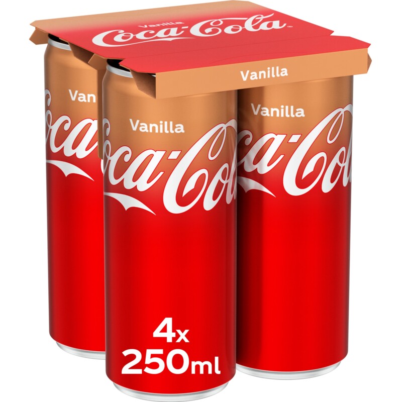 Een afbeelding van Coca-Cola Vanilla 4-pack