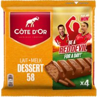 Een afbeelding van Côte d'Or Dessert 58 4 repen BEL