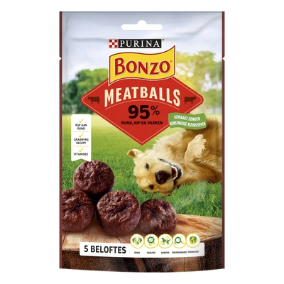 pdp-image-Bonzo Meatballs hondensnack rijk aan rund