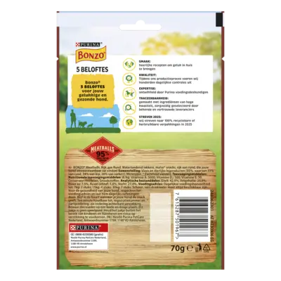 pdp-image-Bonzo Meatballs hondensnack rijk aan rund