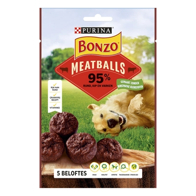 pdp-image-Bonzo Meatballs hondensnack rijk aan rund