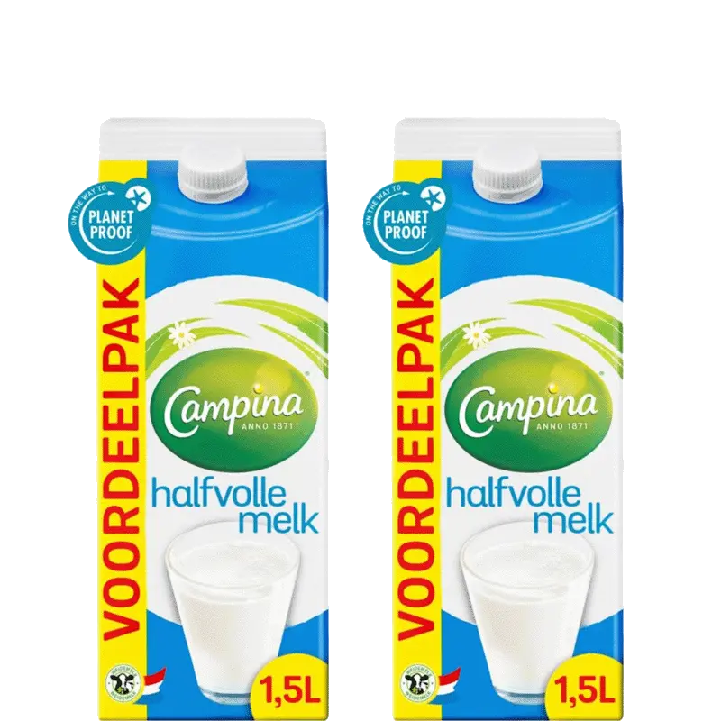 Halfvolle Melk 1,5L pakket 2-pack