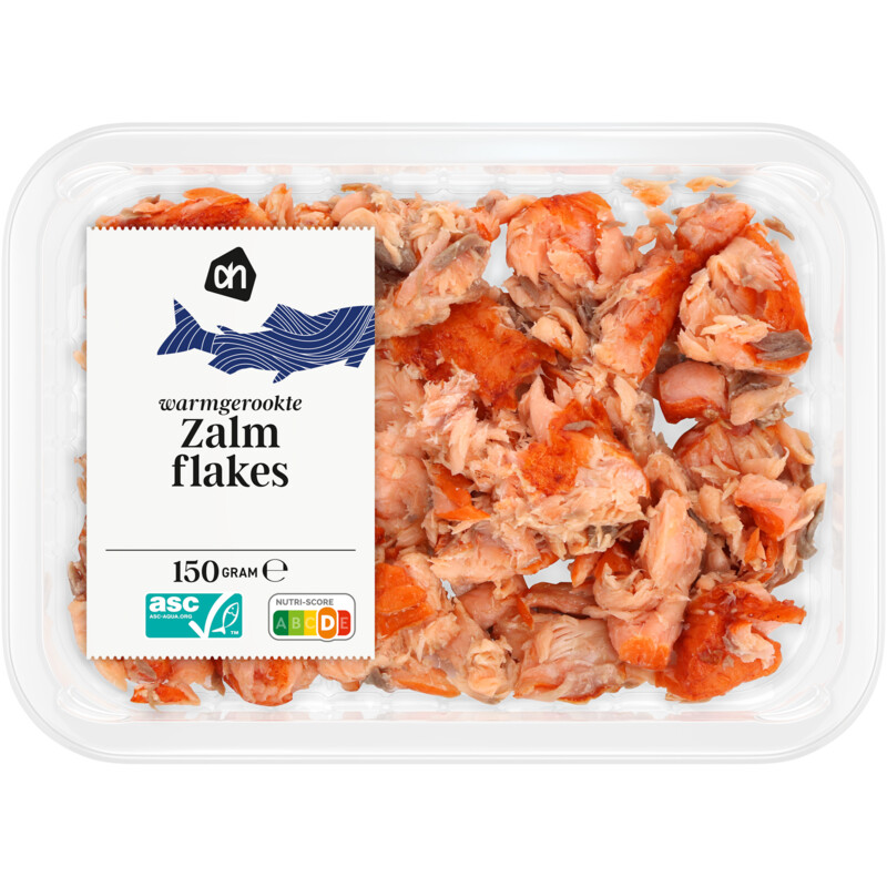 AH Warmgerookte zalm flakes reserveren Albert Heijn