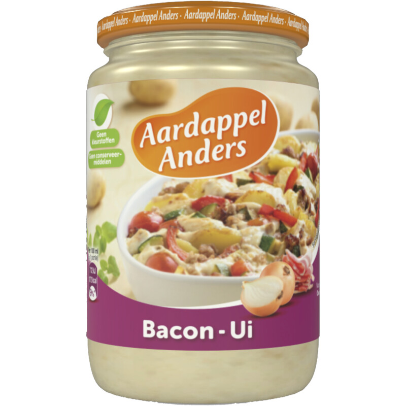 Een afbeelding van Aardappel Anders Bacon - ui