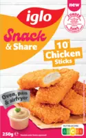 Iglo Chicken sticks bel