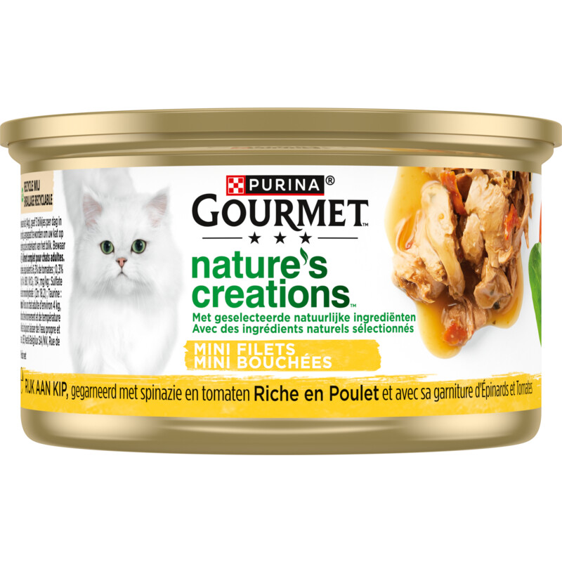 Een afbeelding van Gourmet Nature's creations met kip & spinazie