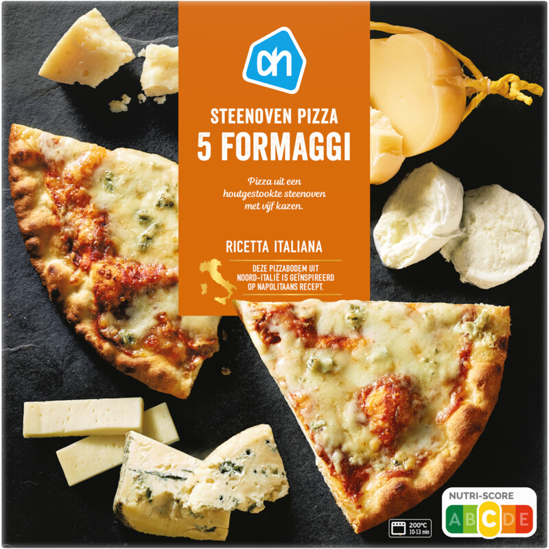 Een afbeelding van AH Steenoven pizza 5 formaggi