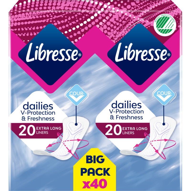 Een afbeelding van Libresse Dailies extra long inlegkruisjes