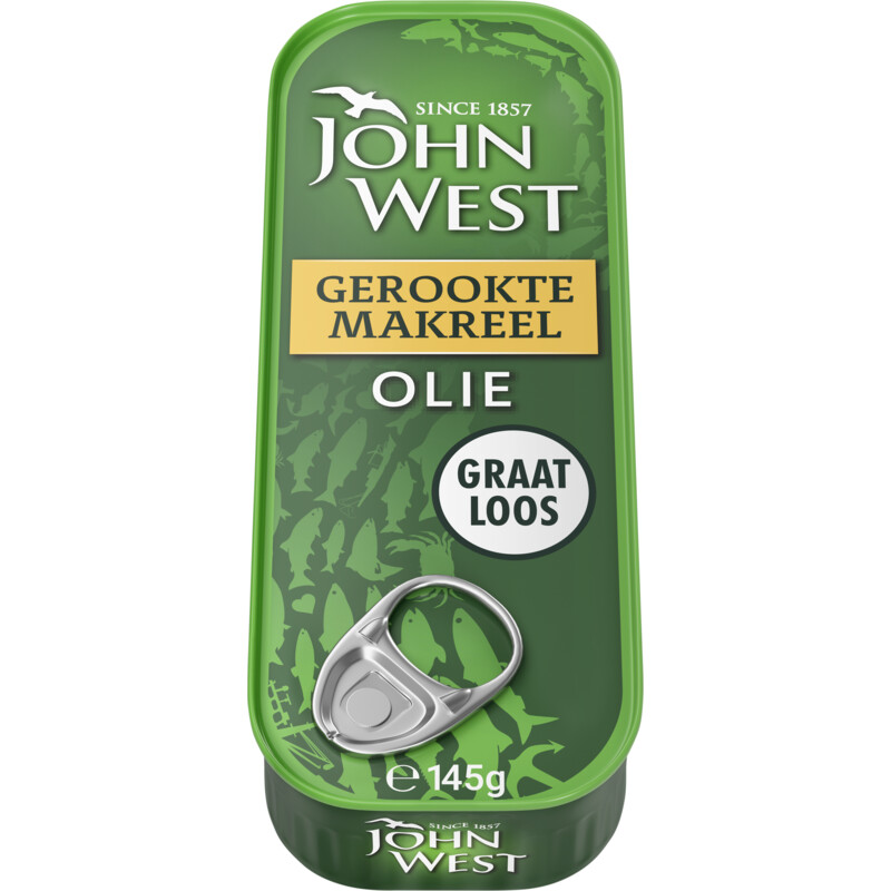 Een afbeelding van John West Gerookte makreel