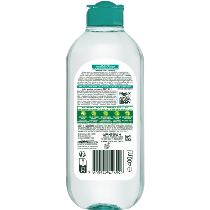Een afbeelding van Garnier Micellair met hyaluronzuur & aloë vera