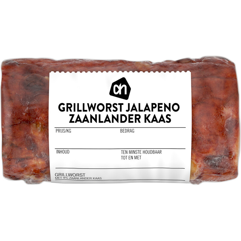 Een afbeelding van AH Grillworst jalapeno Zaanlander kaas
