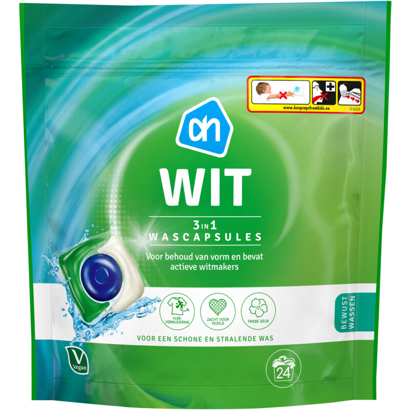 Een afbeelding van AH Wascapsules 3-in-1 wit