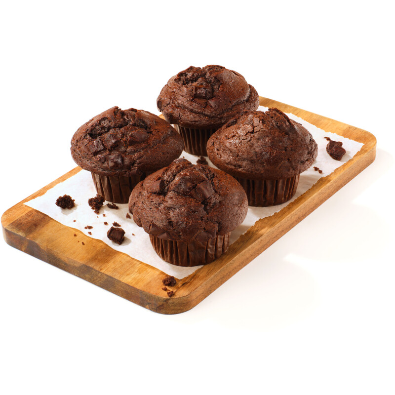 Een afbeelding van AH Chocolade muffins