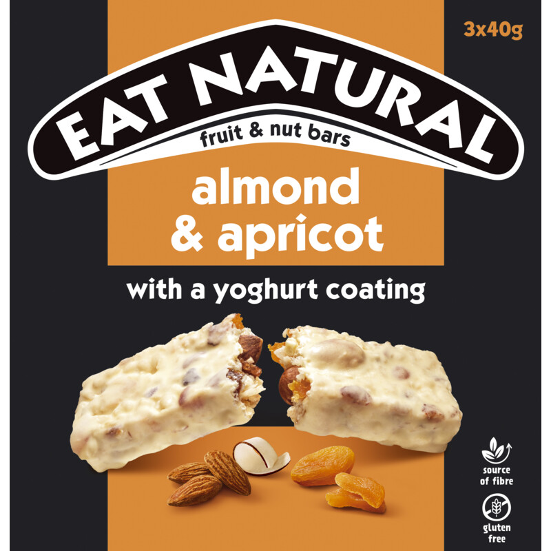 Een afbeelding van Eat Natural Fruit & nut bars amandel & abrikoos