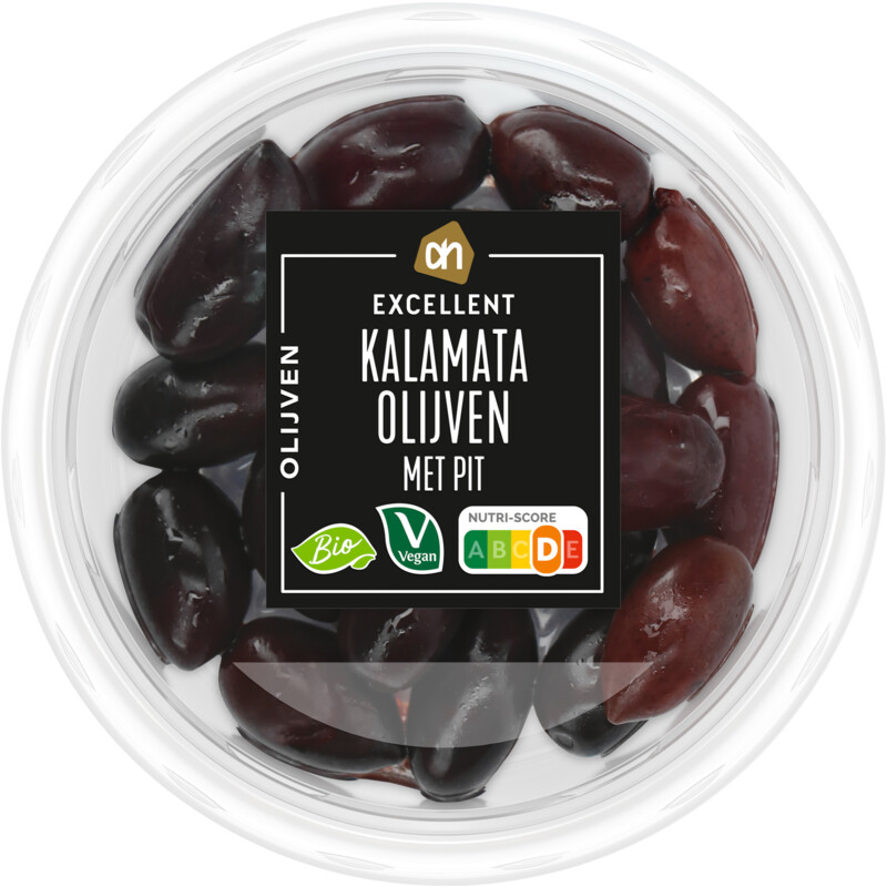 Een afbeelding van AH Biologisch Kalamata olijven met pit