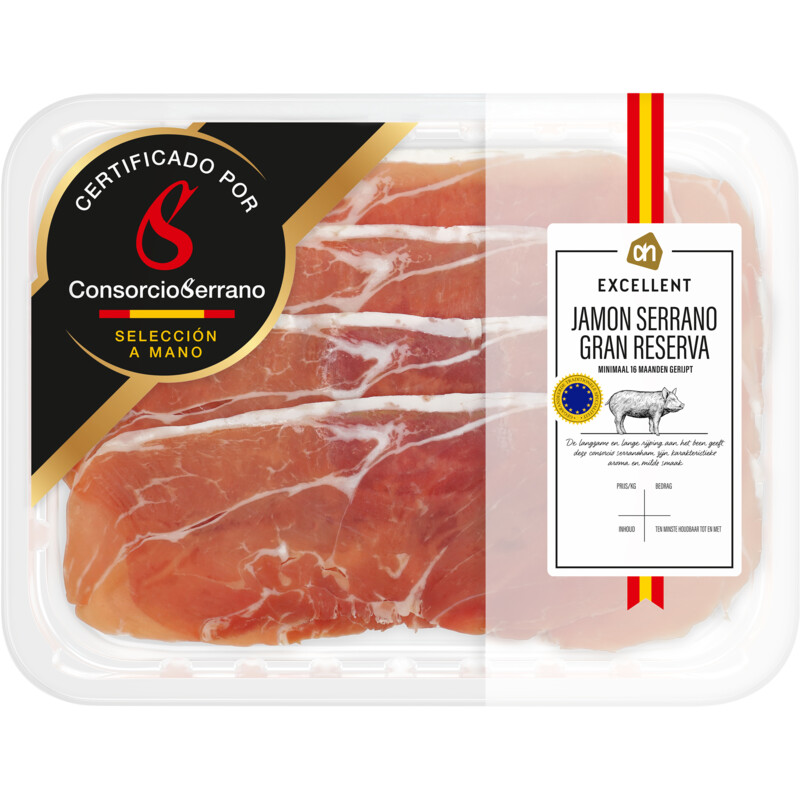 Een afbeelding van AH Excellent Jamon serrano gran reserva