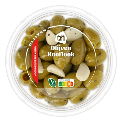pdp-image-AH Groene olijven met knoflook