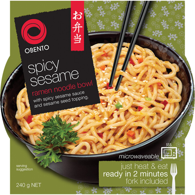 Een afbeelding van Obento Spicy sesame ramen noodle bowl