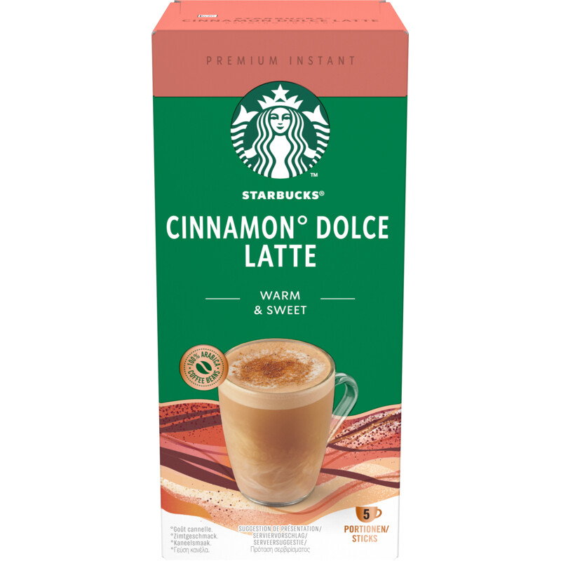 Een afbeelding van Starbucks Cinnamon dolce latte instant sticks