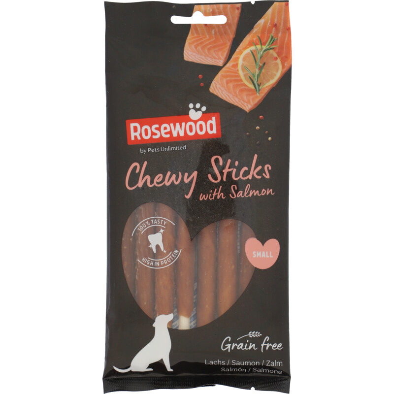 Een afbeelding van Rosewood Chewy sticks with salmon small