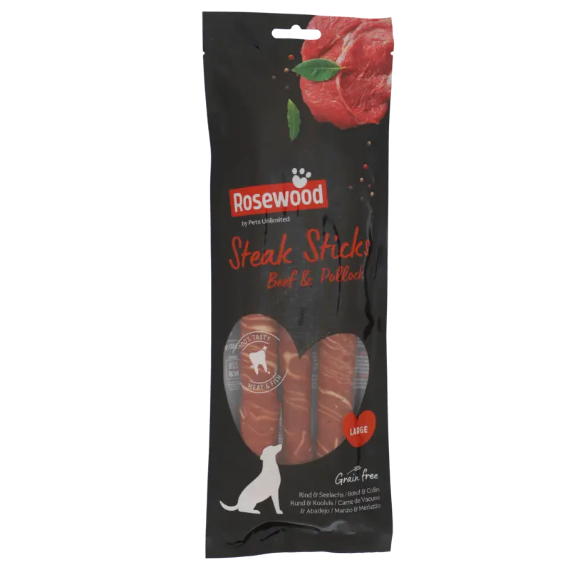 Steak sticks beef & pollock large