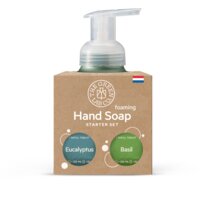 Een afbeelding van The Green Lab Co. Starterset handzeep eucalyptus basilicum