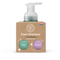 Een afbeelding van The Green Lab Co. Starterset shampoo mint & lavendel