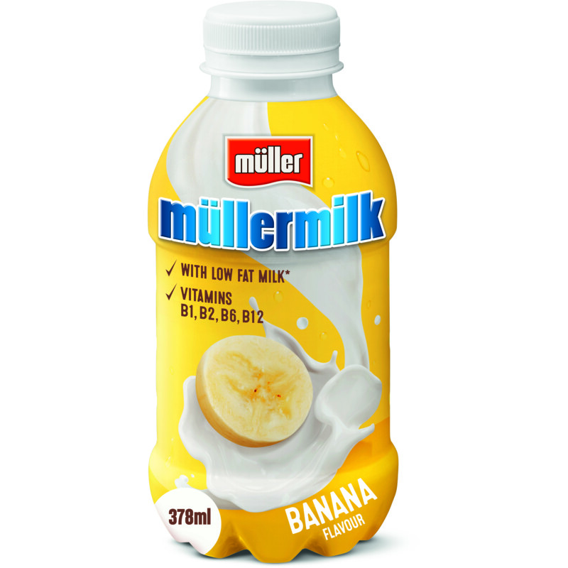 Een afbeelding van Müller Mullermilk banaan smaak