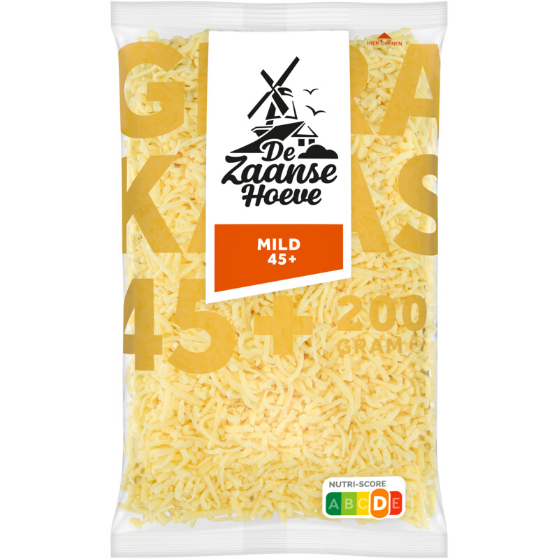 Een afbeelding van De Zaanse Hoeve Mild 45+ geraspt