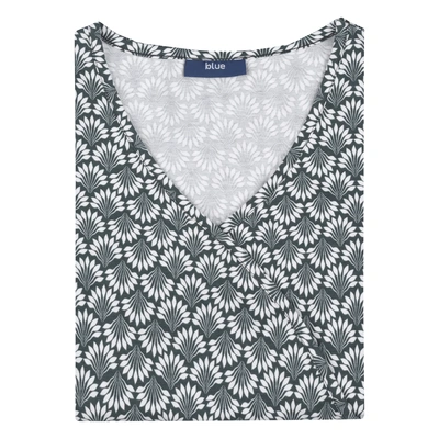 pdp-image-Blue Jurkje print allover petrol maat M