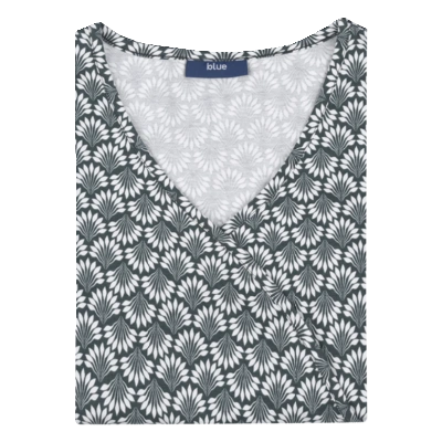 pdp-image-Blue Jurkje print allover petrol maat XL