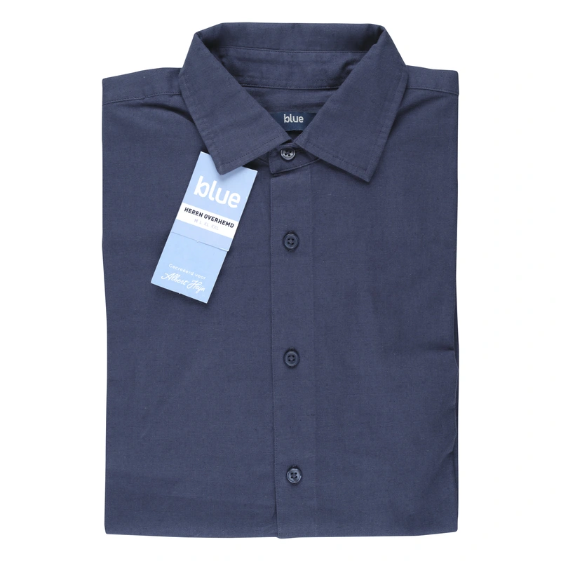 Overhemd navy maat XXL