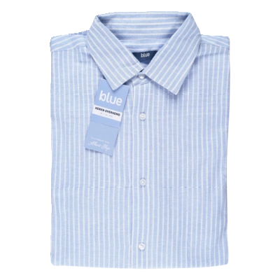 pdp-image-Blue Overhemd gestreept maat XL